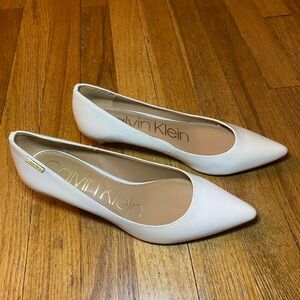 Calvin Klein Gayle style Heels White color Size 7